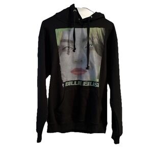 Billie Eilish Graphic Hoodie Women's Medium Black